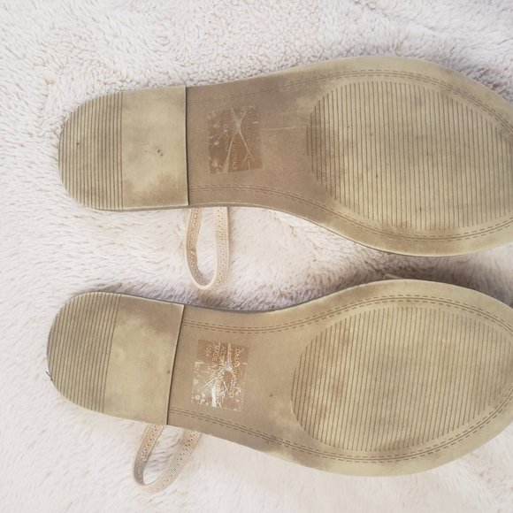 STEVE MADDEN Clear Flat Sandals Size 6 - Picture 3 of 6